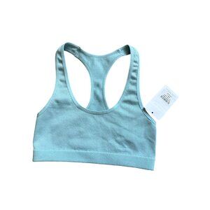 LIVELY Sky Blue Ribbed Sports Bra Bralette Size Small NEW with tags